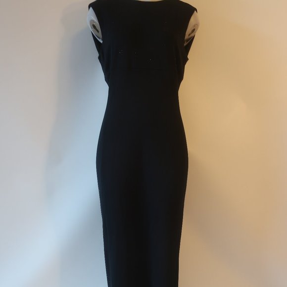 Womens Carla Westcott Black Sleeveless Maxi Evening Gown Dress 10 * - Picture 2 of 16